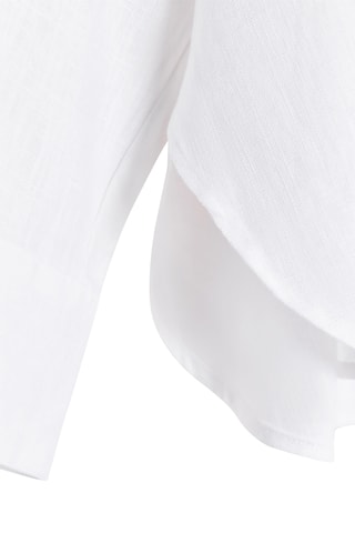 Chemisier oversize en lin - Blanc