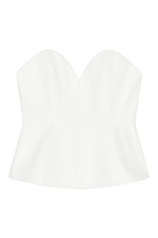 Top bustier - Blanc