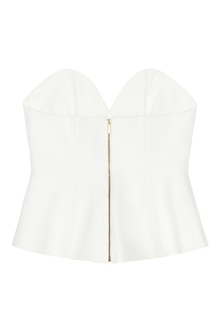 Top bustier - Blanc