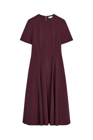Robe midi - Marron