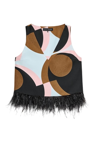 Top - Marron et noir