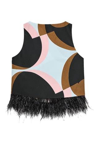 Top - Marron et noir