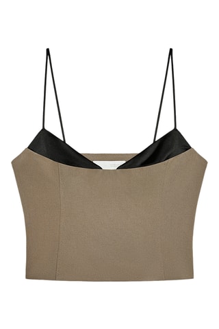 Crop top - Taupe
