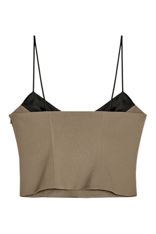 Crop top - Taupe