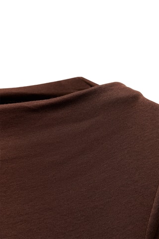 Robe taille basse - Marron