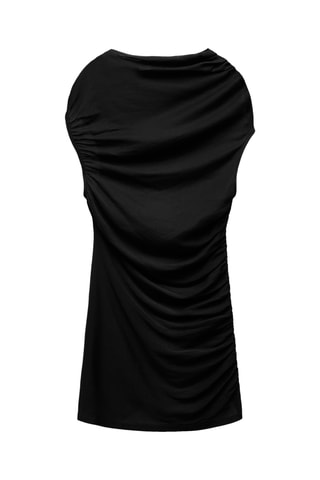 Top drapé - Noir