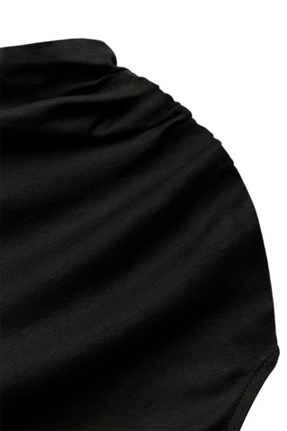 Top drapé - Noir