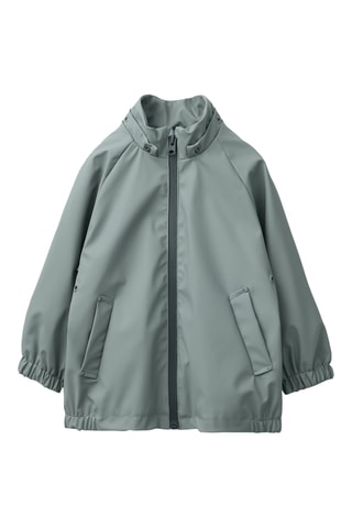 Imperméable à capuche - Vert d’eau