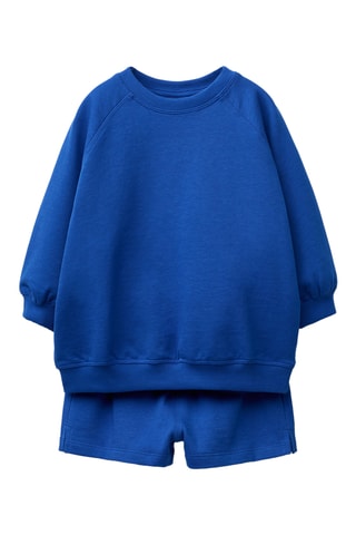 Sweat et short - Bleu cobalt