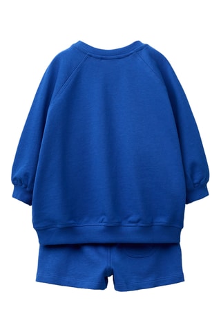 Sweat et short - Bleu cobalt