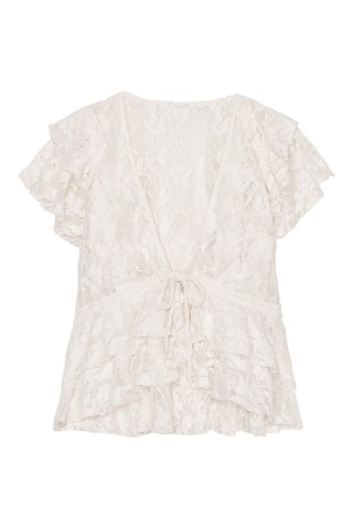 Chemisier en dentelle - Blanc
