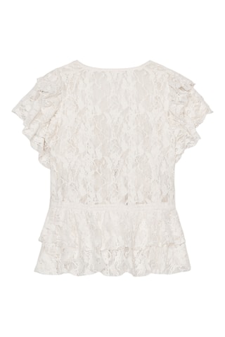 Chemisier en dentelle - Blanc