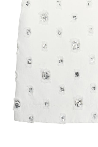 Jupe droite - Blanc