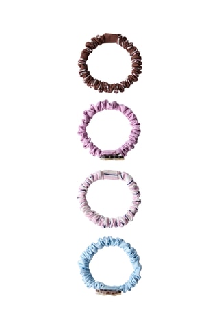 4 chouchous Tic et Tac Disney - Mauve et marron