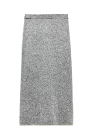 Jupe midi - Gris