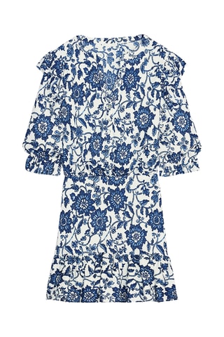 Robe patineuse - Bleu et blanc