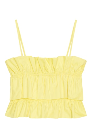 Top volanté - Jaune