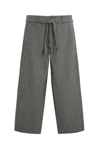 Pantalon en laine - Gris foncé