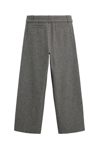 Pantalon en laine - Gris foncé