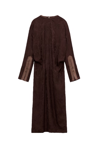 Robe midi - Marron