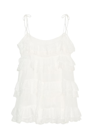 Robe volantée - Blanc