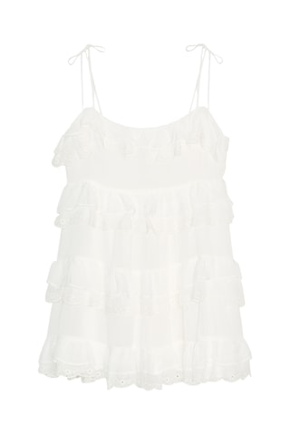 Robe volantée - Blanc