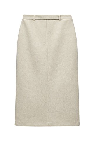 Jupe droite - Beige
