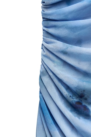 Robe midi - Bleu