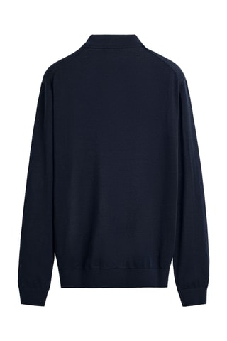 Pull en soie de mûrier - Bleu marine