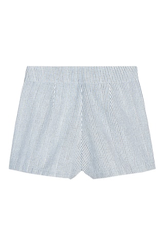 Jupe-short - Blanc et bleu cobalt