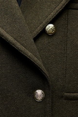 Manteau en laine - Kaki