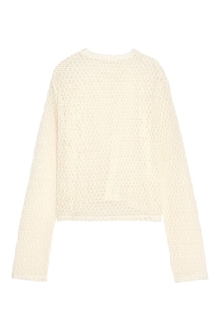 Top en tweed - Ecru