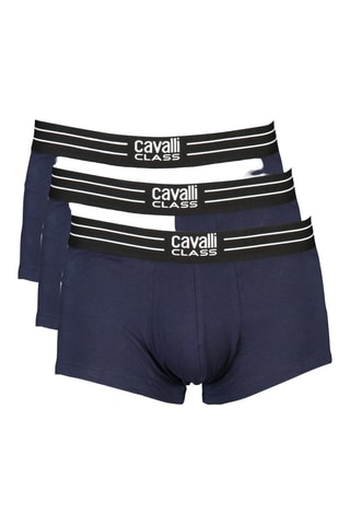 3 Boxers - Marineblauw - Wit, zwart en blauw