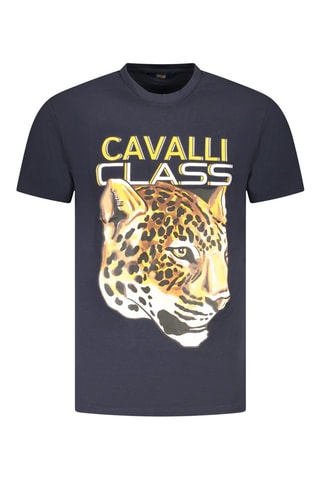 T-shirt - Marineblauw - Wit, blauw en geel