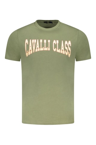T-shirt - Kaki - Wit, groen en oranje
