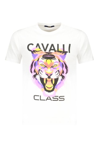 T-shirt - Wit - Wit, zwart en geel
