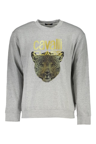Sweater - Gemêleerd Lichtgrijs - Zwart, geel en grijs