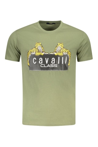 T-shirt - Kaki - Zwart, groen en geel