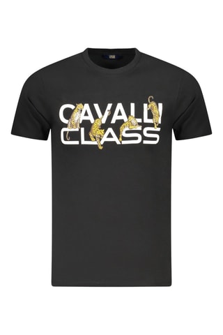 T-shirt - Zwart - Wit, zwart en geel