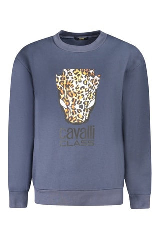 Sweater - Blauw - Wit, zwart, blauw en geel