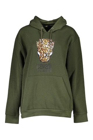Sweater met Capuchon - Groen - Groen, geel en oranje