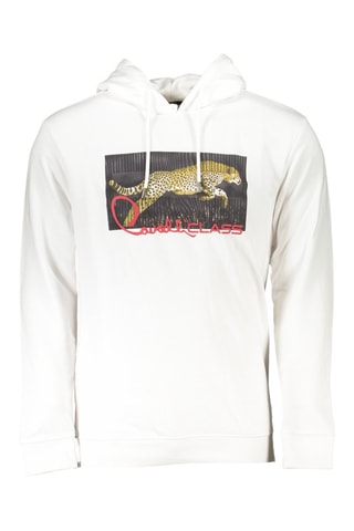 Sweater met Capuchon - Wit - Wit, zwart en rood