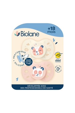 Sucette anatomique en silicone Animaux - Dès 18 mois