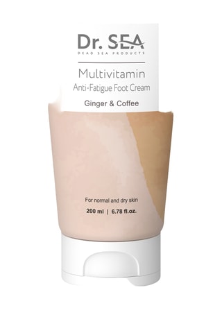 Crème pieds multivitaminée anti-fatigue gingembre et café - 200 ml