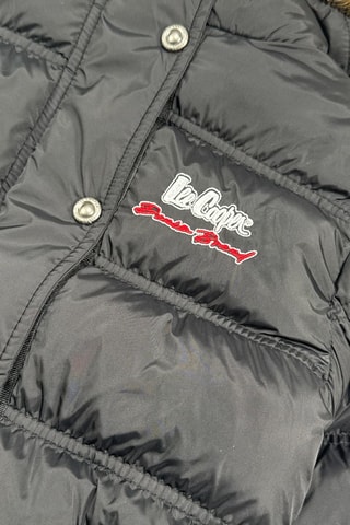 Parka con capucha  - Marrón y negro