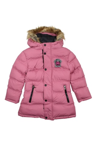 Parka con capucha  - Rosa
