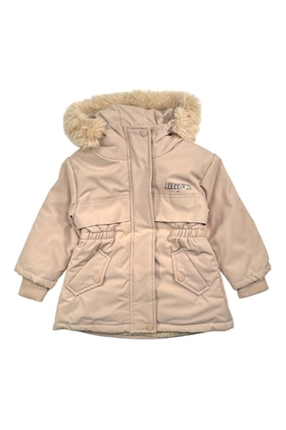 Parka con capucha  - Beige