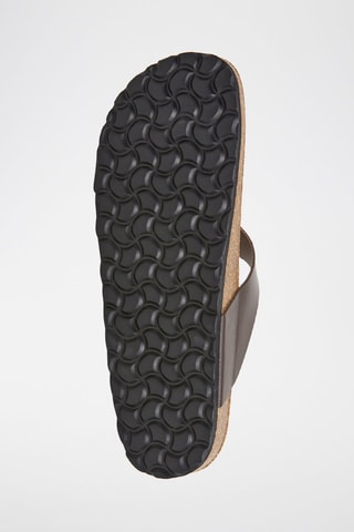 Sandales en cuir - Marron