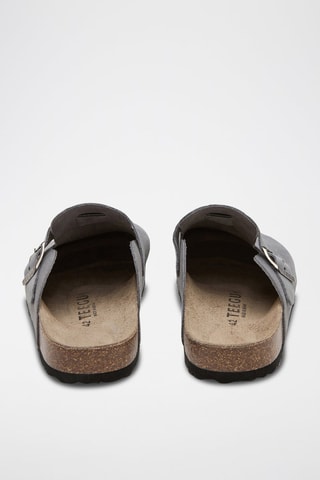 Sabots en cuir - Gris