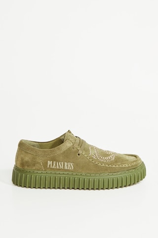 Derbys en nubuck Torhill x Pleasures - Vert olive